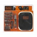 Black & Decker Juodas & Decker atsuktuvas su reketu ir antgalių rinkiniu, 56 vienetai (A7104) Black & Decker Juodas & Decker atsuktuvas su reketu ir antgalių rinkiniu, 56 vienetai (A7104)