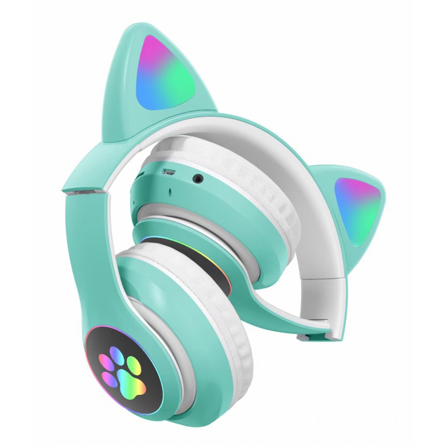Goodbuy Paws Wireless Headphones for Kids | bluetooth 5.0 light blue – 2