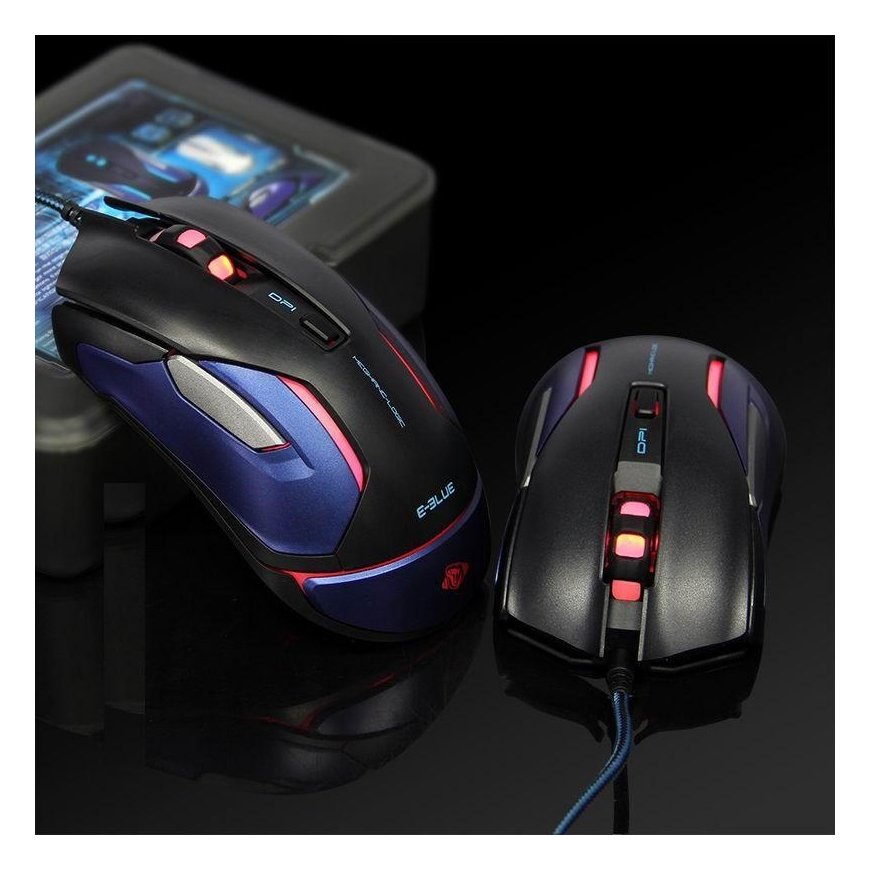 E-blue Auroza Gaming V2 pele USB Type-A Optisks 5000 DPI – 3