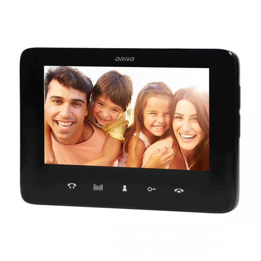 Orno Video intercom kit, handset, color, LCD 7 inch, intercom, with encryption, surface mount, black – 4