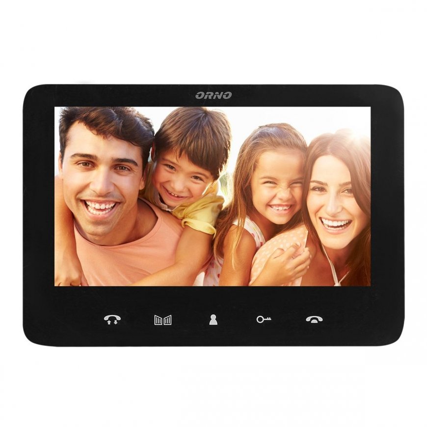 Orno Video intercom kit, handset, color, LCD 7 inch, intercom, with encryption, surface mount, black – 5