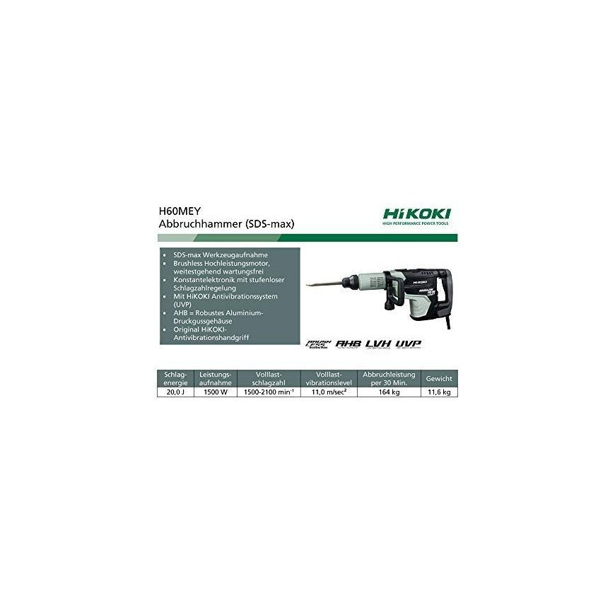 Atskėlimo plaktukas HiKOKI H60MEY – 3