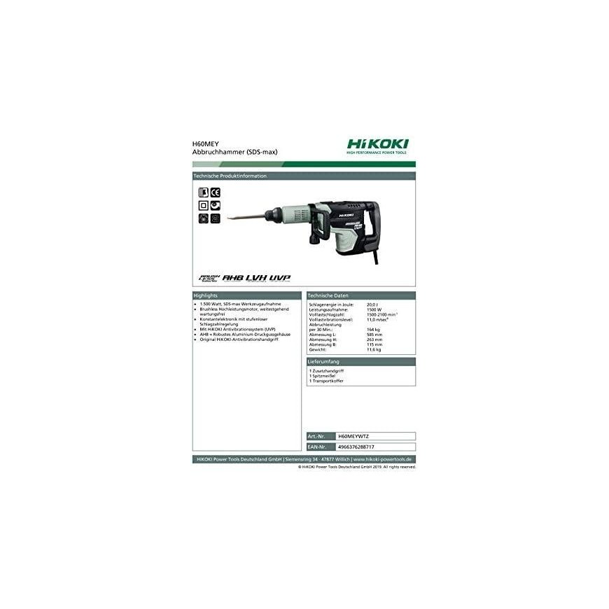 Breaker hammer HiKOKI H60MEY – 6