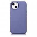 iCarer Case Leather Cover Genuine Leather iPhone 14 Plus Light Violetinė (MagSafe Compatible) iCarer Case Leather Cover Genuine Leather iPhone 14 Plus Light Violetinė (MagSafe Compatible)
