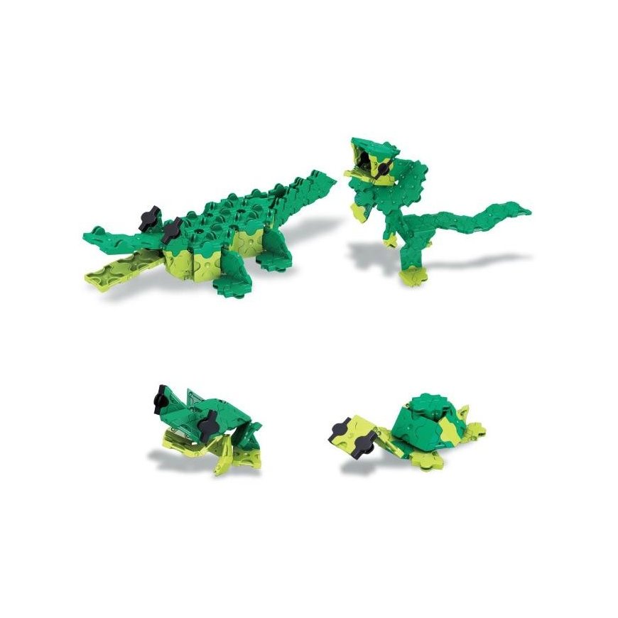 Japanese educational constructor LaQ "AW Alligator" (175 parts, 4 schemes, 3 colors) – 4