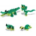 Japanese educational constructor LaQ "AW Alligator" (175 parts, 4 schemes, 3 colors)