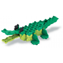 Japoniškas edukacinis konstruktorius LaQ "AW Aligator" (175 detalės, 4 schemos, 3 spalvos)