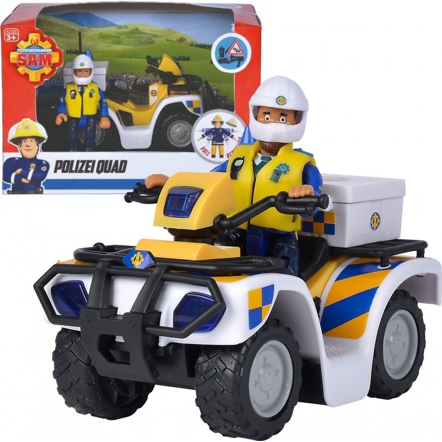SIMBA Fireman Sam Police Quad with Malcolm Figure – 2