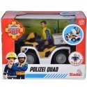 SIMBA Fireman Sam Police Quad with Malcolm Figure SIMBA Fireman Sam Police Quad with Malcolm Figure