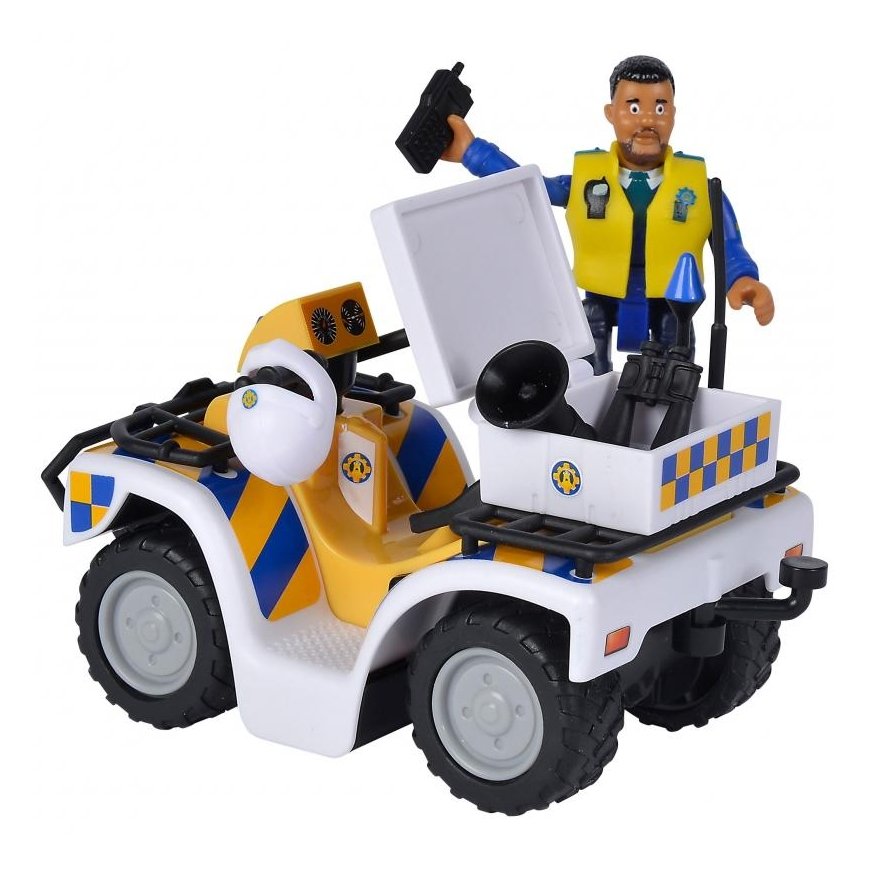SIMBA Fireman Sam Police Quad with Malcolm Figure – 5