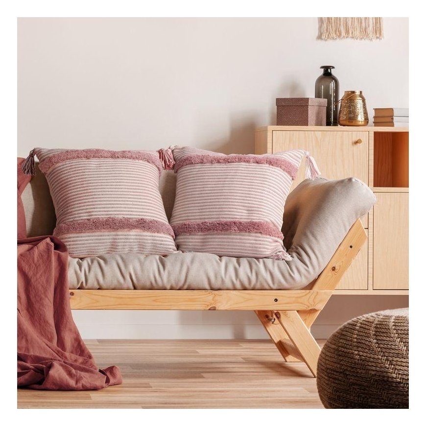 Eurofirany TERRA COLLECTION AVINION Pillow cover made of thick cotton fabric with fringes in the cor – 2