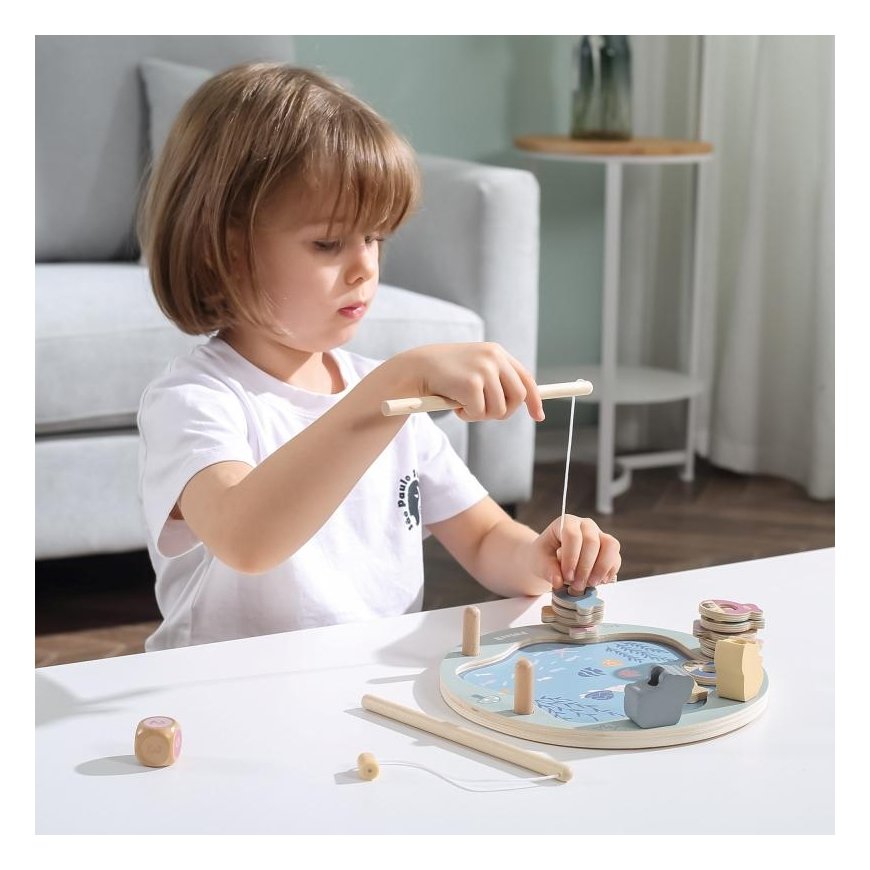 Viga Toys Viga PolarB Medinė žuvies medžioklė – 6