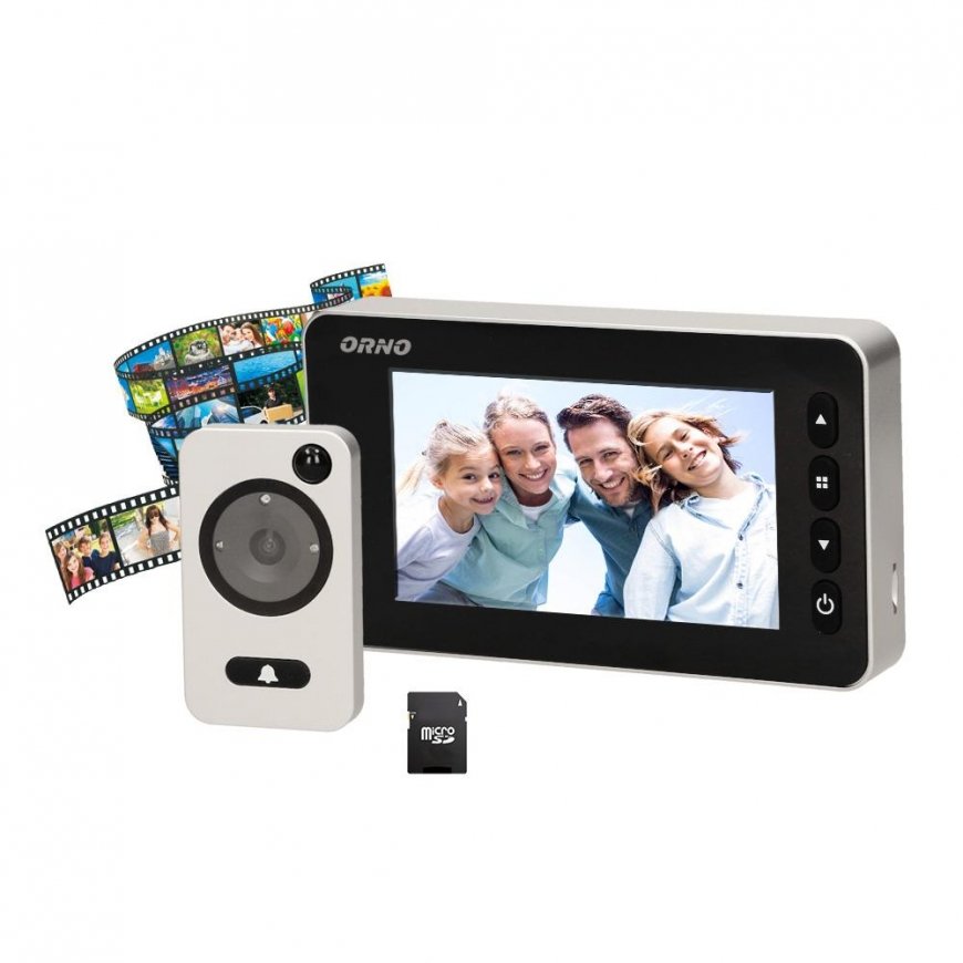 Orno Electronic 4.7" Door Viewer with Micro SD Card Recording, Motion Sensor and Menu in 9 Languages – 2