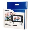 Orno Electronic 4.7" Door Viewer with Micro SD Card Recording, Motion Sensor and Menu in 9 Languages
