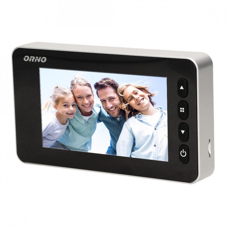 Orno Electronic 4.7" Door Viewer with Micro SD Card Recording, Motion Sensor and Menu in 9 Languages – 4