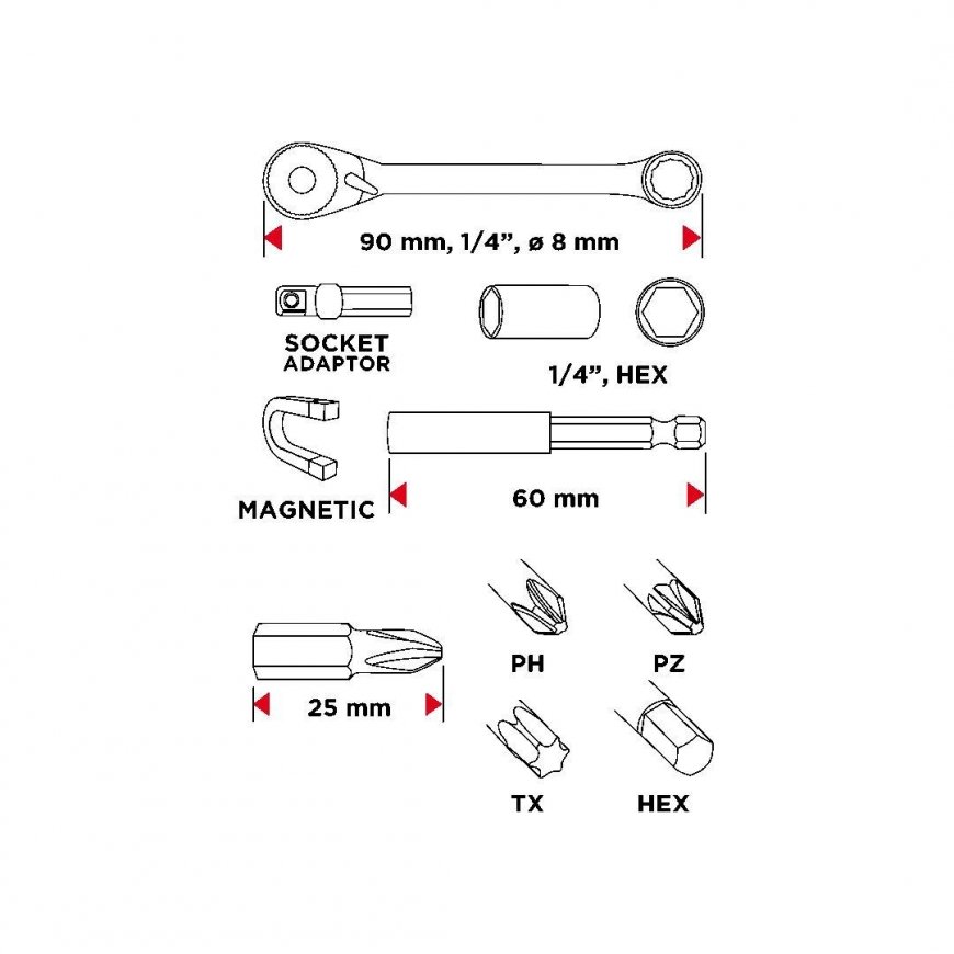 Graphite 24 el. (56H610) tool kit – 3
