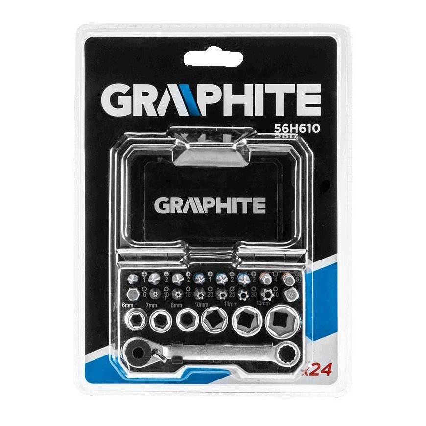 Graphite 24 el. (56H610) įrankių rinkinys – 4