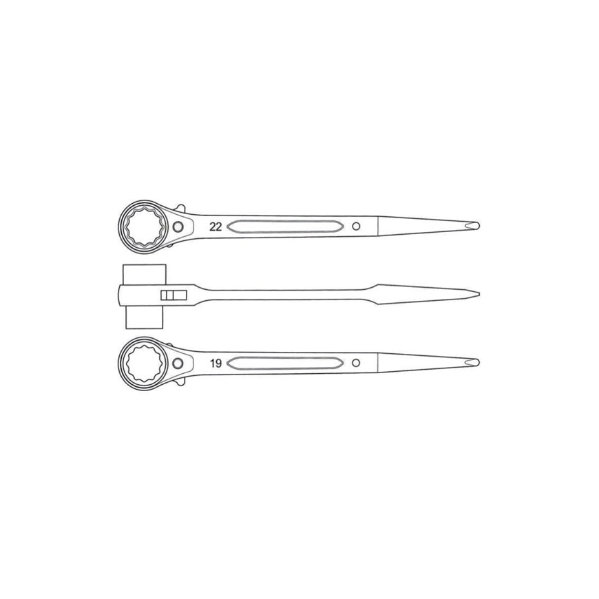 Proline Pro-Line pastolių veržliaraktis su reketu 19 x 22 mm (36722)