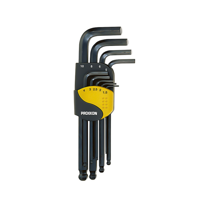 Set of 9 hex keys PROXXON 1.5-10mm – 3