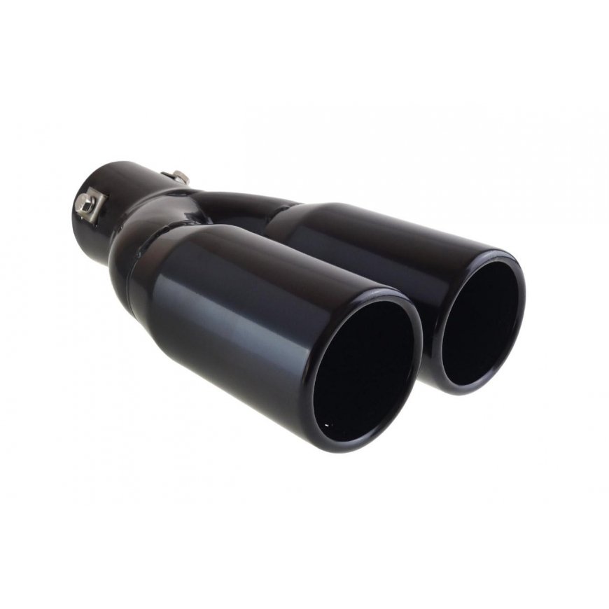 Stainless steel exhaust muffler tip amio mt 004b black