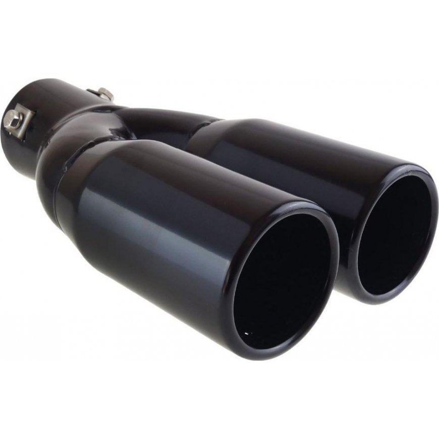 Stainless steel exhaust muffler tip amio mt 004b black – 3