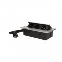Orno Furniture socket recessed into the tabletop with a thick edge 3x2P + Z, cable 1.5m 3x1.5mm?, Si