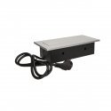 Orno Furniture socket recessed into the tabletop with a thick edge 3x2P + Z, cable 1.5m 3x1.5mm?, Si