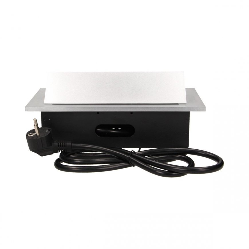 Orno Furniture socket recessed into the tabletop with a thick edge 3x2P + Z, cable 1.5m 3x1.5mm?, Si – 8