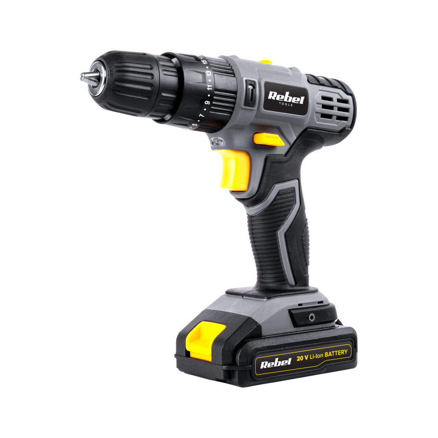 Rebel Tools RB-1002 gręžtuvas 20 V 1 x 2 Ah baterija – 2