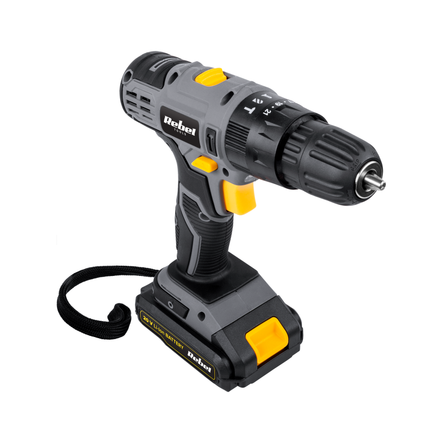 Rebel Tools RB-1002 drill 20 V 1 x 2 Ah battery – 6