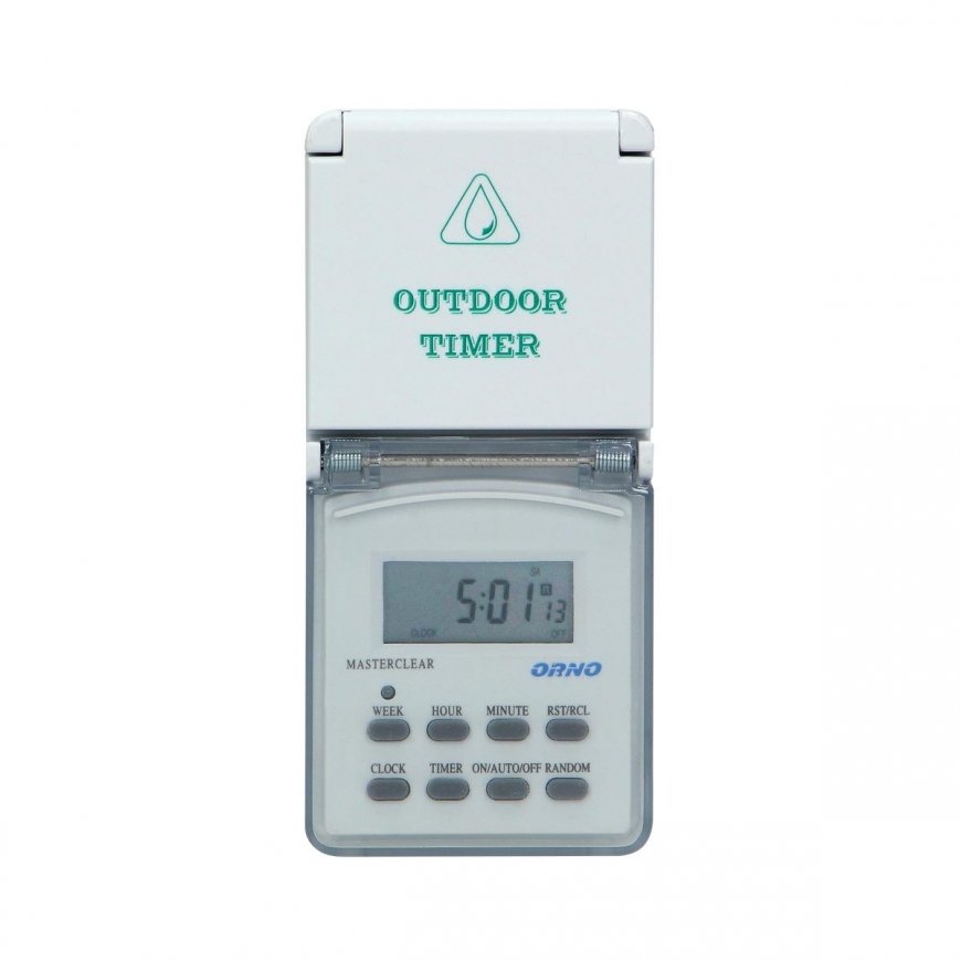 Orno Electronic timer, 8 programs, IP44 – 4