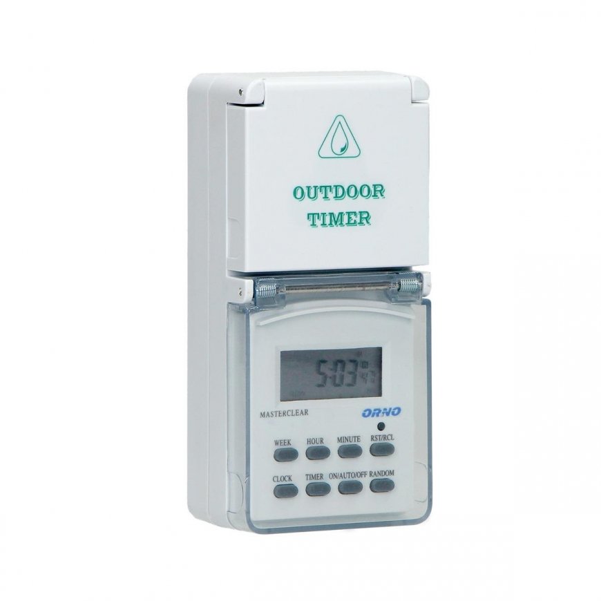 Orno Electronic timer, 8 programs, IP44 – 5