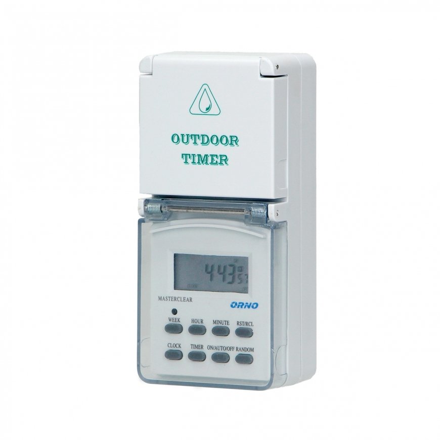 Orno Electronic timer, 8 programs, IP44 – 9