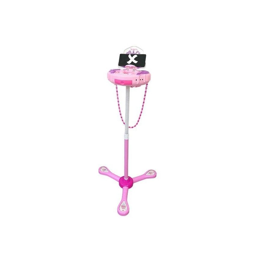 Lean Cars Music Box on Stand Microphone Speaker Pink – 3