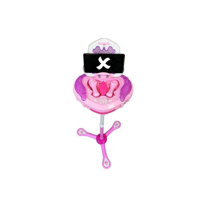 Lean Cars Music Box on Stand Microphone Speaker Pink – 4
