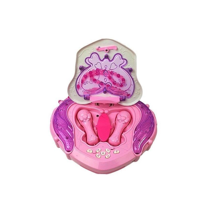 Lean Cars Music Box on Stand Microphone Speaker Pink – 5