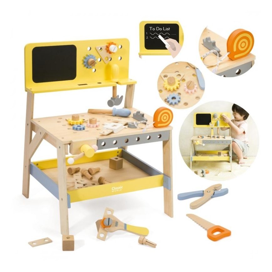 CLASSIC WORLD Wooden instrument with 27 el credit table.