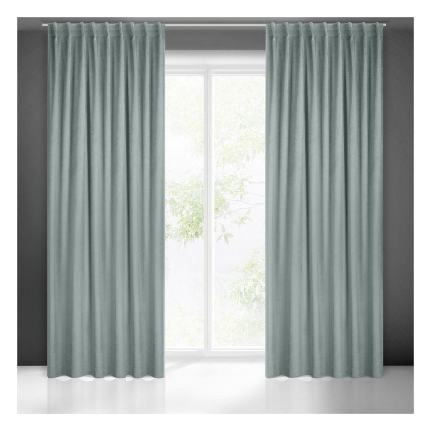 Night curtain Eurofirany MADLEN 140X300 cm, flex tape, color: gray – 2