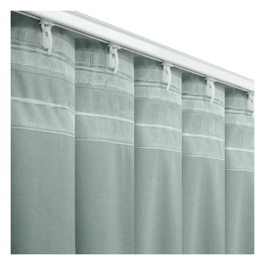Night curtain Eurofirany MADLEN 140X300 cm, flex tape, color: gray – 10