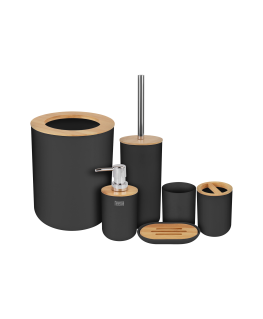 Teesa Bathroom accessories set (6 pcs) black