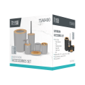 Teesa Bathroom accessories set (6 pcs) black Teesa Bathroom accessories set (6 pcs) black