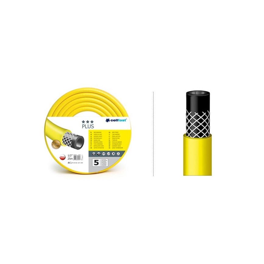 CELLFAST GARDEN HOSE PLUS SIZE: 1" LENGTH: 50m