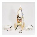CLASSIC WORLD wooden rocket - house + figurines CLASSIC WORLD wooden rocket - house + figurines