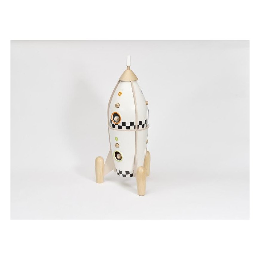 CLASSIC WORLD medinė raketa - namas + figūrėlės – 5