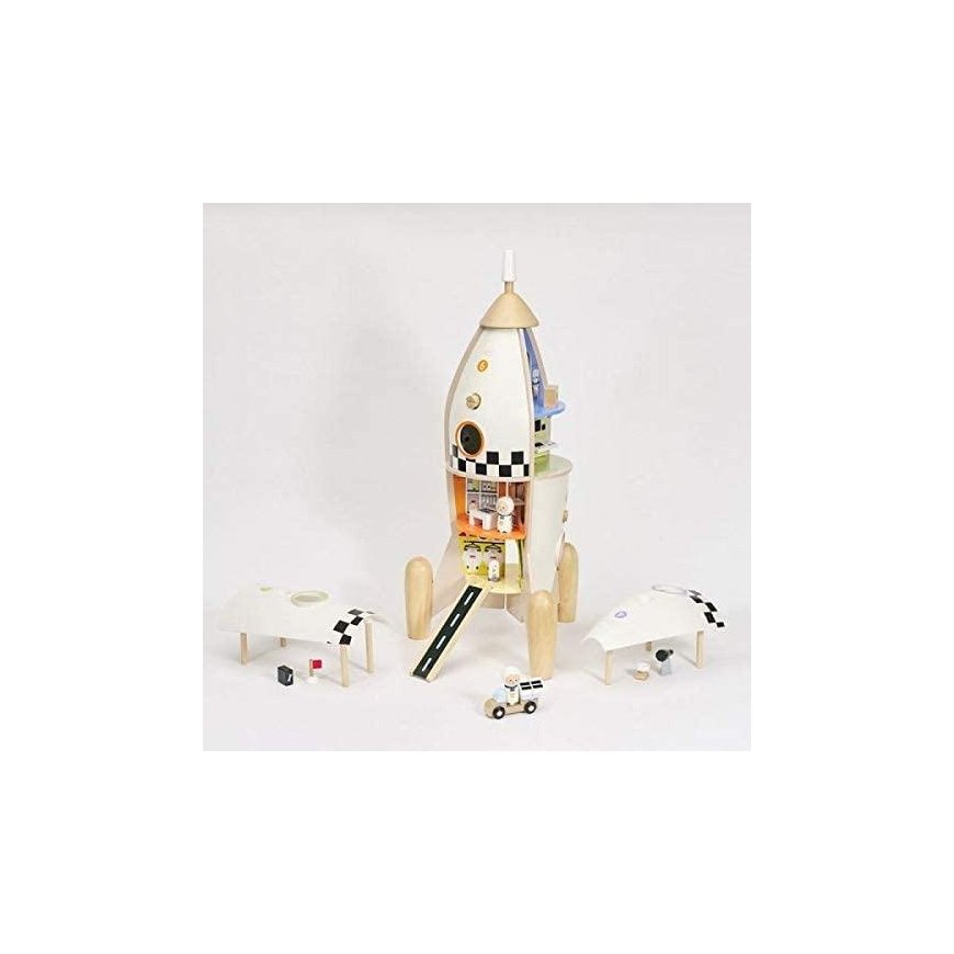 CLASSIC WORLD wooden rocket - house + figurines – 9