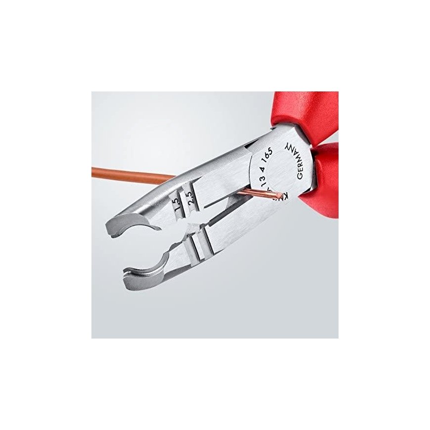 Laidų kirpimo-nužievinimo replės KNIPEX