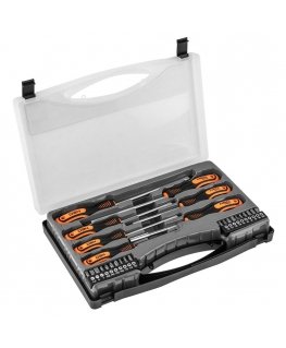 NEO Screwdrivers and screwdriver bits, set of 27 pcs