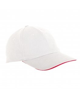 Lahti Pro L1811300 Cotton baseball caps, white, 12 pcs., LahtiPro