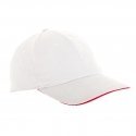 Lahti Pro L1811300 Cotton baseball caps, white, 12 pcs., LahtiPro