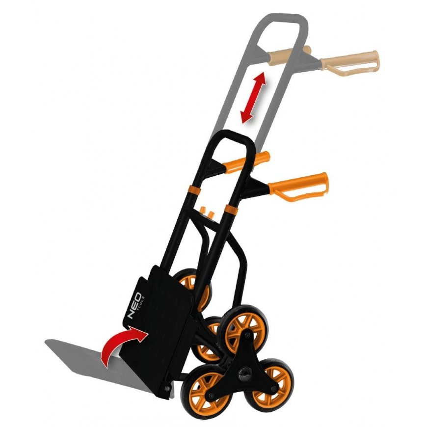Neo Stair transport trolley, foldable, carrying capacity 150 kg (84-402) – 3